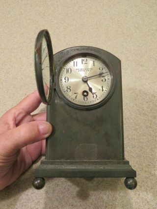 Antique Vintage Chelsea Clock Co.  Shelf/mantel Retro Clock Solid Copper Case