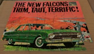 Old 1960s Vintage Ford Falcon Car Puzzle Xk Xl Xm Xp In Packet