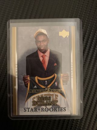 2007 - 08 Upper Deck Star Rookies Kevin Durant Electric Court Very Rare Ssp Nets