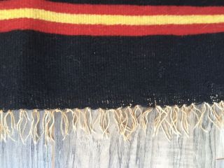 Large 19th C.  Antique Rio Grande Pueblo Blanket 88” X 52” Southwestern Textile 4