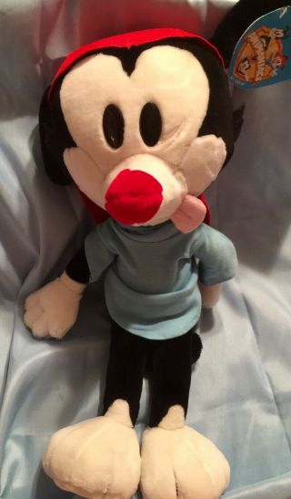 Vtg 1995 Warner Brothers Animaniacs Wakko Plush 18 " Posable Stuffed Toy With Tag
