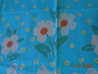 Vintage,  Full Feedsack,  Material,  From Quilting Teachers Estate,  Floral,  Flowers,
