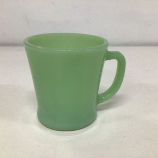 Vtg Anchor Hocking Fire - King Ware Milky Green Glass Mug 940