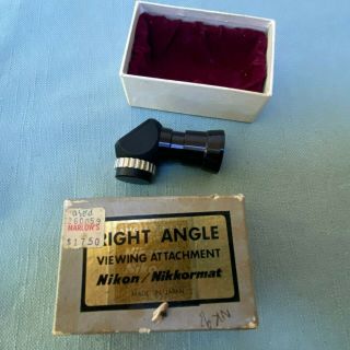 Nikon Nikkormat Camera Right Angle Viewing Attachment Made Japan Vintage Box