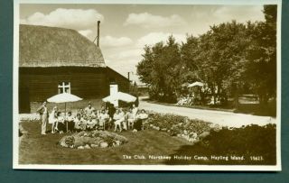 Northney Holiday Camp,  Hayling Island,  The Club,  Vintage Postcard