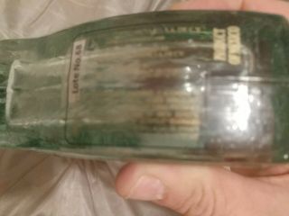 Vintage Fun Caliber Tequila 100 Agave Gun Shaped Glass Bottle W/ Cork