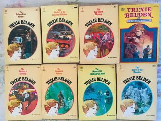8 Vintage Trixie Belden Paperback Books By Kathryn Kenny 1970/80s