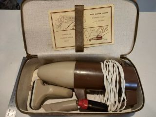 Vintage Retro Car Vacuum Cleaner In Leather Box Boxed - Balloon Brand Retro 12v
