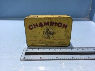 Vintage Tobacco Tin Australian Champion Highest Grade Cut Tobacco