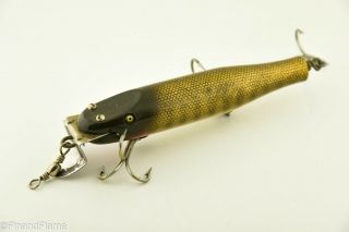 Vintage Creek Chub Striper Pikie Minnow Antique Fishing Lure Pike Scale RS6 2