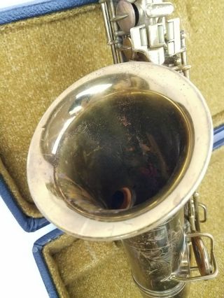 1920 ' s Conn alto saxophone w Case band pat 1914 neat antique vintage 2
