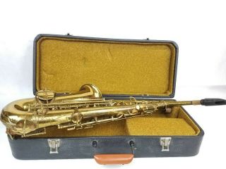 1920 ' s Conn alto saxophone w Case band pat 1914 neat antique vintage 3