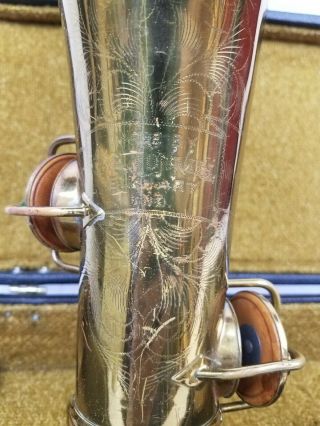 1920 ' s Conn alto saxophone w Case band pat 1914 neat antique vintage 6