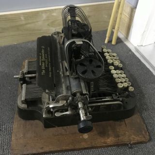 Antique Oliver No.  3 Batwing Typewriter Serial 87346 W/ Case,  Vintage 4