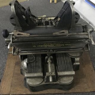 Antique Oliver No.  3 Batwing Typewriter Serial 87346 W/ Case,  Vintage 5