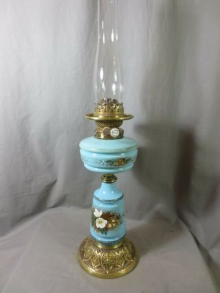 Antique Hinks Victorian Duplex Oil Lamp