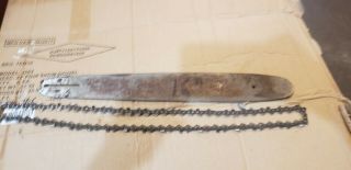 Vintage Craftsman 3.  7 Chainsaw 16 " Chain And Bar Set