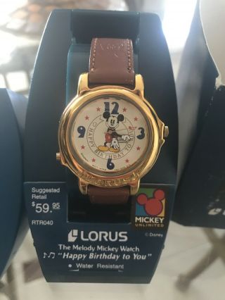 Lorus Mickey Unlimited Melody Watch Happy Birthday To You