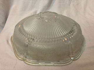 Vintage Glass Light Fixture 3 Chain Shade Ceiling Lamp Cover