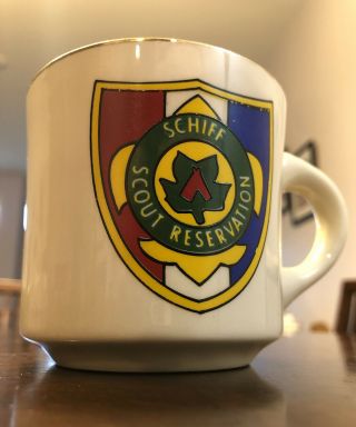 Mortimer Schiff Reservation Vintage Boy Scouts America Bsa Coffee Mug Cup