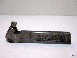 Vintage Straight Lathe Turning Tool Holder No.  0s,  O - S 0 - S J.  H.  Williams & Co.