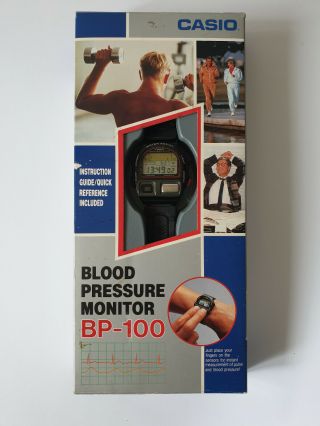 Casio Bp - 100 Japan Made Digital Blood Pressure Monitor Watch