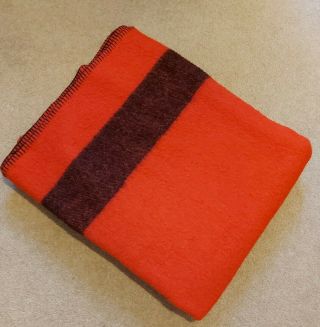 Vintage Red Day Dream All Wool Blanket Large