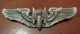 Vintage Us Army Air Corps Aerial Gunner Wings 3 Inches