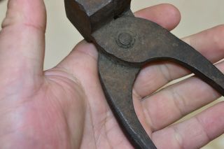 L477 - Antique Civil War Era Large Caliber Bullet Mold Hand Forged Tool 5