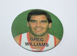 Sydney Swans Greg Williams Vintage Afl Badge