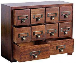 Primo Supply Traditional Solid Wood Small Chinese Medicine Cabinet L Vintage And