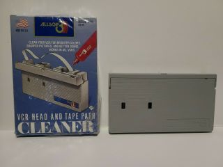 Vcr Head & Tape Path Cleaner: In All Vhs Machines,  Vintage 1991 Rare