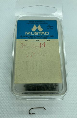 94 Vintage Mustad Sproat Fishing Hooks For Fly Tying Size 14 Qual 3906b