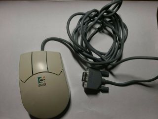 Vintage Logitech M - Mc13 Mouseman 3 - Button Serial - Port Mouse