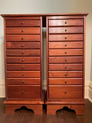 Sheet Music Storage Cabinet,  10 Drawers,  Medium - Tone Wood (buy One To Six Units)