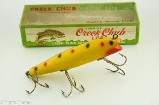 Vintage Creek Chub Darter Minnow Antique Fishing Lure Lc7