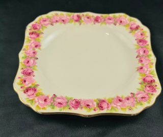 Vintage Royal Doulton " Raby Rose " Serving Plate D5533 England 1940s