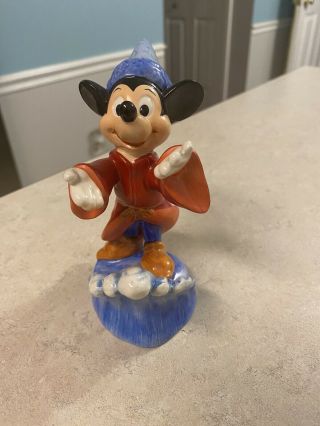 Vintage Walt Disney Mickey Mouse Ceramic Figurine 6 "