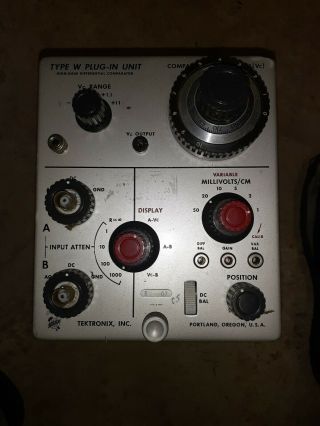 Vintage Tektronix Type W Plug In
