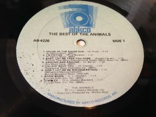 THE ANIMALS THE BEST OF LOVELY 1973 US LP STILL IN SHRINK VINTAGE VINYL FREEPOST 3