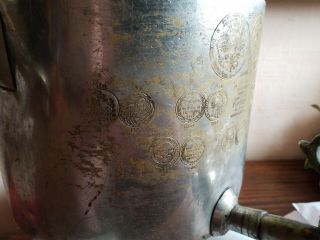 , Antique Russian Samovar With Many Stamps,  identical,  unrestored 2