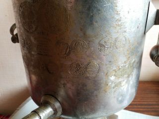, Antique Russian Samovar With Many Stamps,  identical,  unrestored 4
