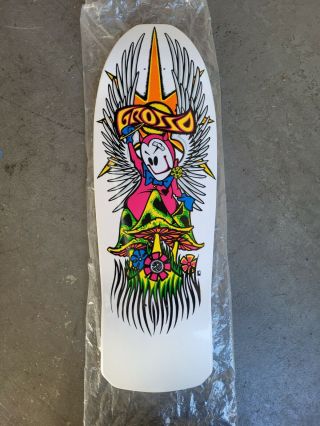 Black Label Jeff Grosso Forever Reissue Skateboard Deck White