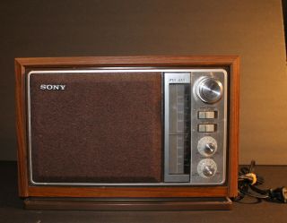 Vintage Sony Am/fm Radio Model Icf - 9740w And