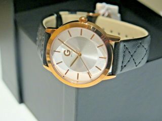 Guess Womens Time Travelers Watch G64040l1 Black/rose Gold