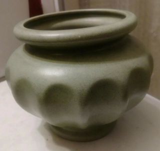 Vintage Haeger Pottery Sage Green Matte Planter 7 " X 6 " Mcm Decor