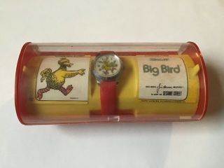 Vintage Big Bird Sesame Street Bradley Time Watch