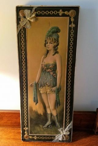 Antique Lingerie Box With Woman