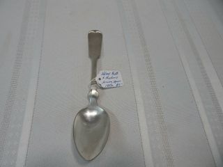Vintage Holmes Booth & Haydens A1 Tablespoon Pattern:fiddle Tipped Circa:1900 