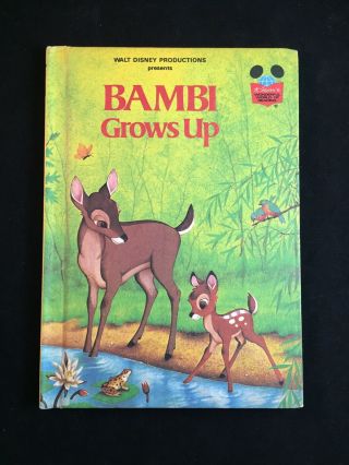 Vintage 1979 Walt Disney Productions Presents Bambi Grows Up Children 
